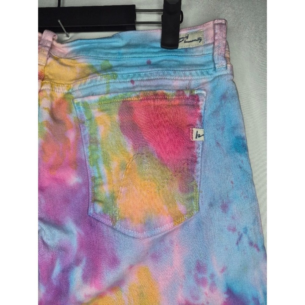 Citizens of Humanity Tie Dye Denim Pants Colorful Denim 31x31 - Picture 3 of 6